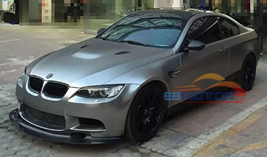 GT4 STYLE REAL CARBON FIBER FRONT LIP SPOILER FOR BMW 3 SERIES E90 E92 E93   M3 Coupe 2008-2013 B296