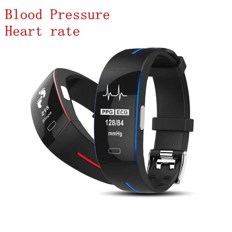 

Best Blood Pressure Smart Bracelet Heart Rate Tracker Sport Fitness Clock Bluetooth for iPhone Samsung Huawei Xiaomi PK Miband 3