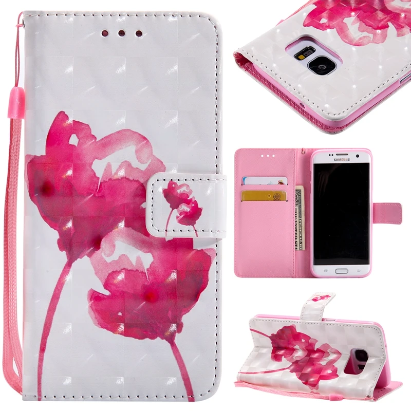

sFor Etui Samsung Galaxy S7 Edge Case Flip Leather Wallet Card Slot Phone Cases For Coque Samsung Galaxy S7 Edge Cover