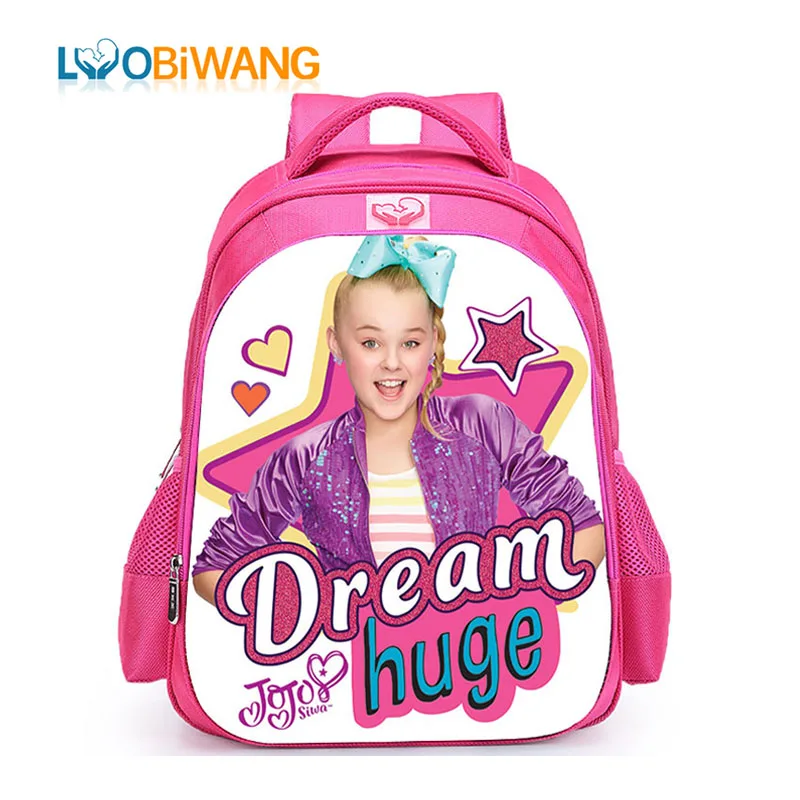 

LUOBIWANG Jojo Siwa Children Schoolbag for Girls Pop Start Printing School Bags Children Daily Backpack Mochila Infantil Menina