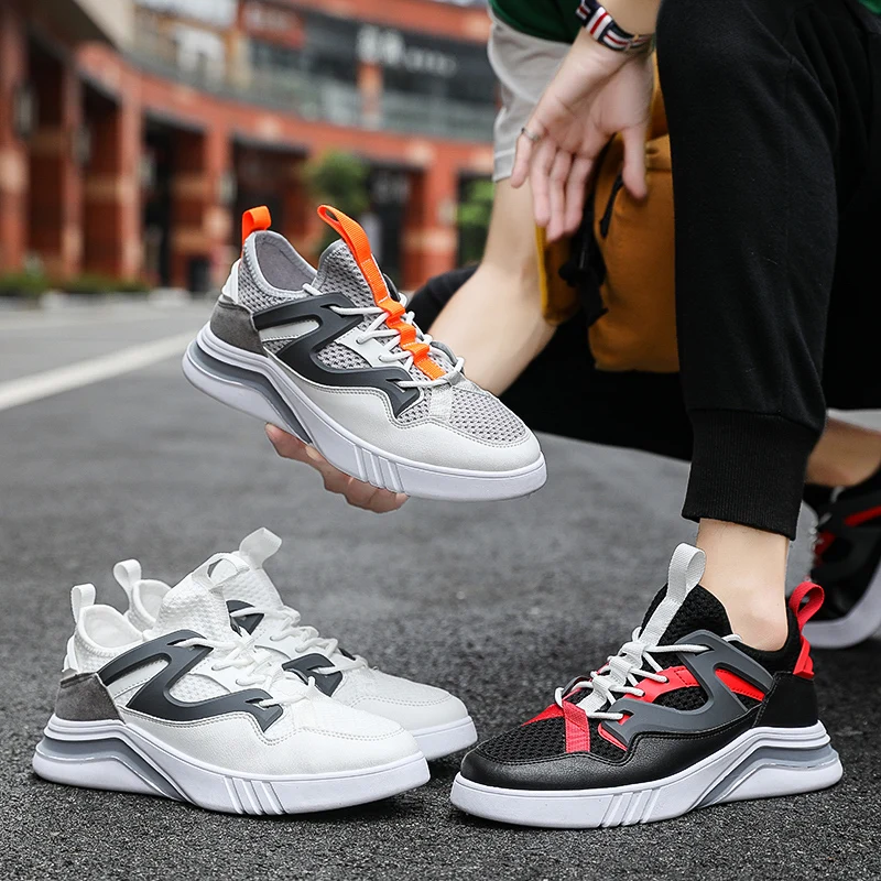 

BIGFIRSE Men's Fashion Sneakers Breathable Outdoor Man Shoes Leisure Shoes Summer 2019 Men Casual Shoes Air Mesh Zapatos Hombre