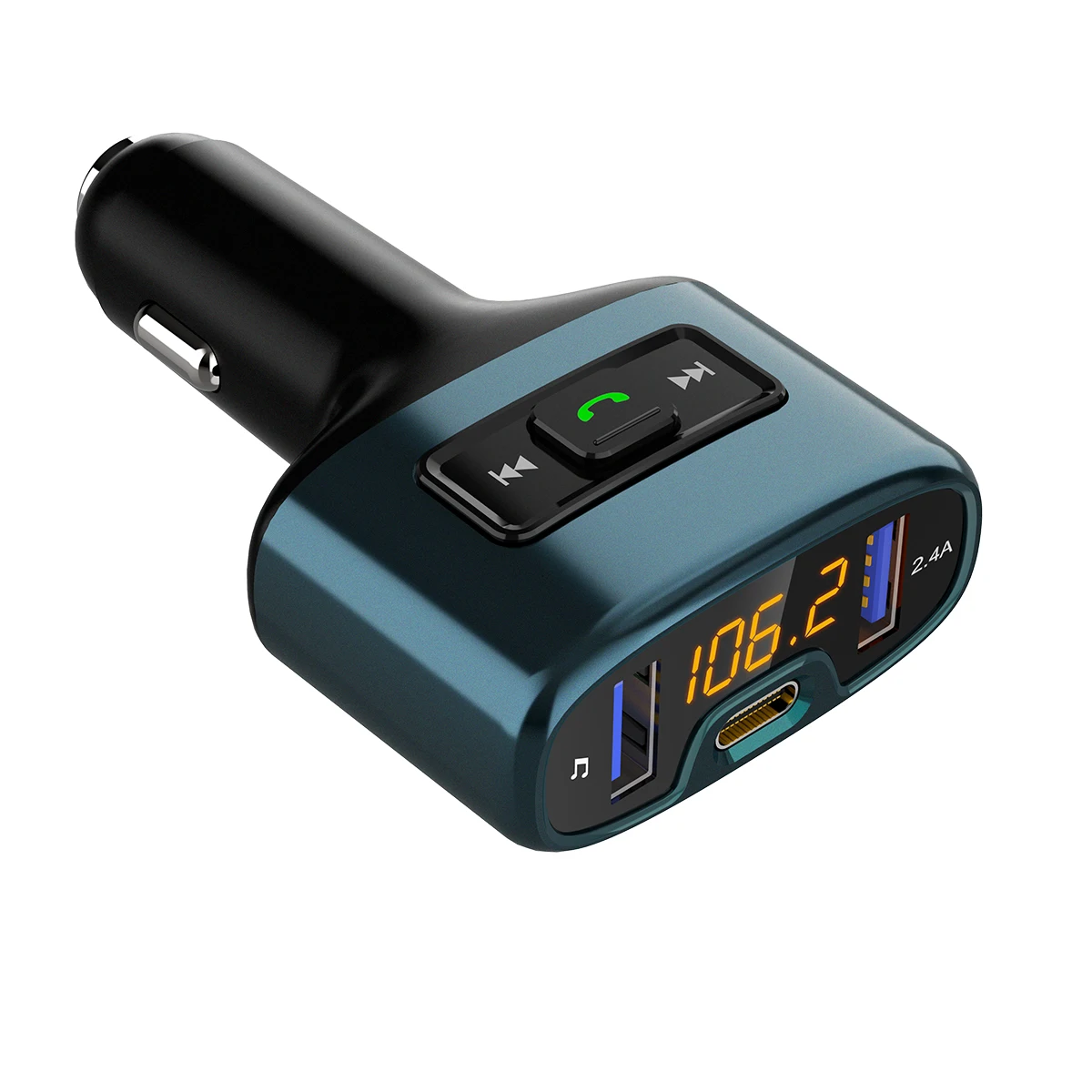 

C52S Dual USB Charging Ports+TYPE-C PD Car Charger Bluetooth FM Transmitter MP3 Music Player Wireless FM Radio Adapter Car Kit