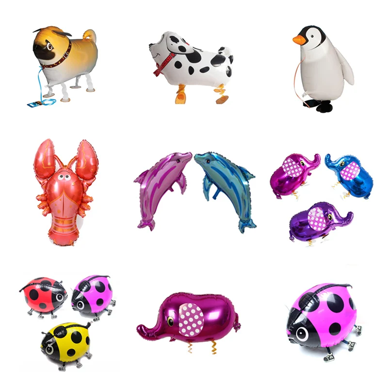 DOG Elephant Bird Dolphin Large Foil Balloon Cartoon Inflatable Ballons Kid Girl Boy Birthday Party Baloon Wedding Decoration