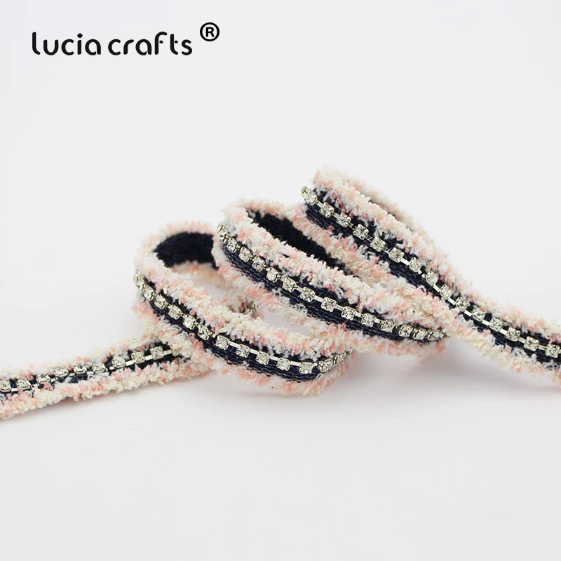 Lucia crafts 1 ярд 13/15/18 мм Фрезер для ногтей, сверлильный кисточкой лентой отделка тканевая лента для рукоделия костюм платье швейные материалы P0814