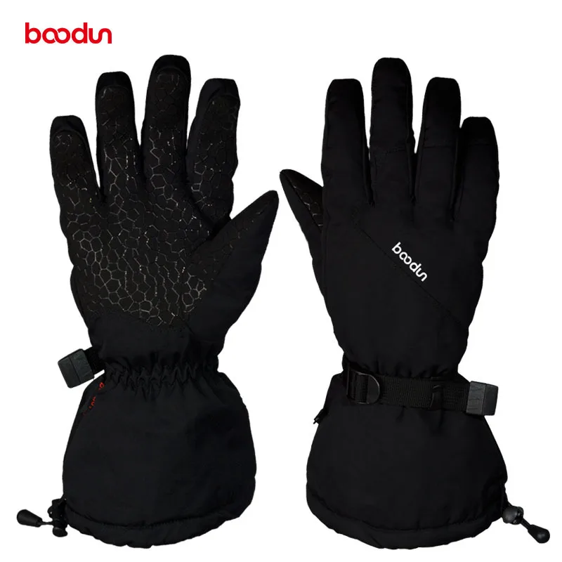 New men and women skiing five fingers winter gloves long cuffs non-slip waterproof windproof ski gloves