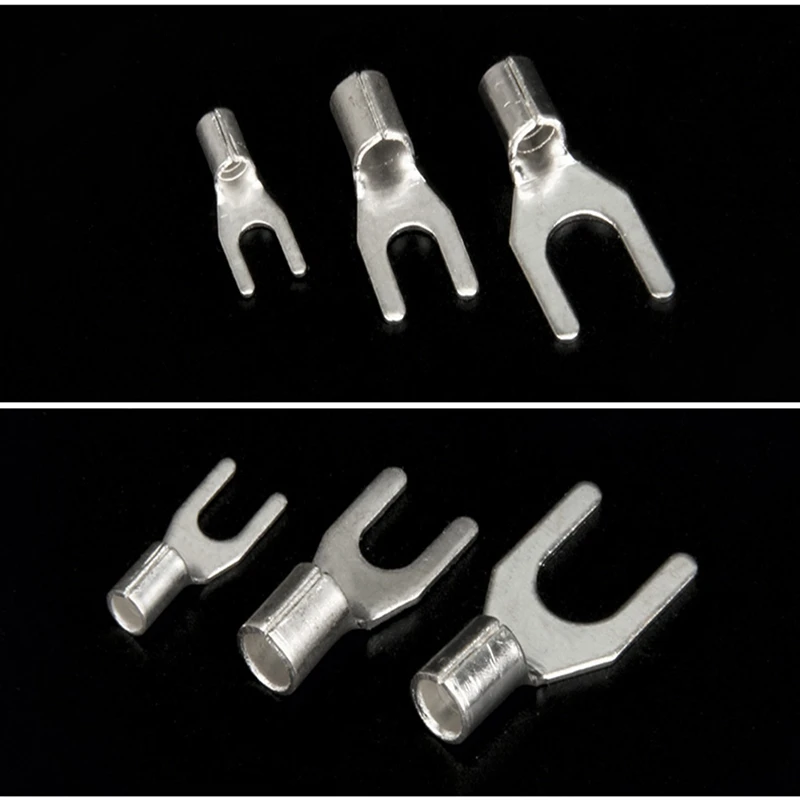 25pcs 10mm2 UT brass cold pressed terminal terminal fork type Y end U