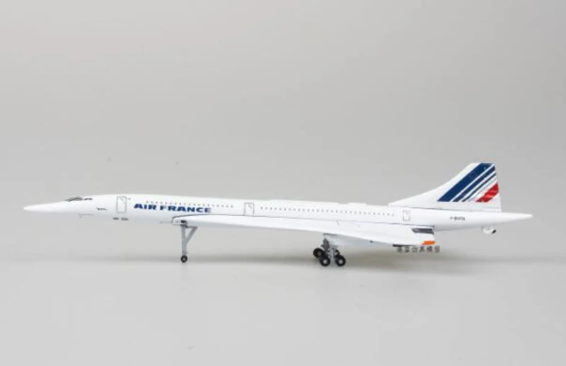 14 см Concorde Air Франция 1976-2003 авиакомпания модель 1:400 сплав коллекционная игрушка дисплей самолет Модель Коллекция для детей - Цвет: with wheels