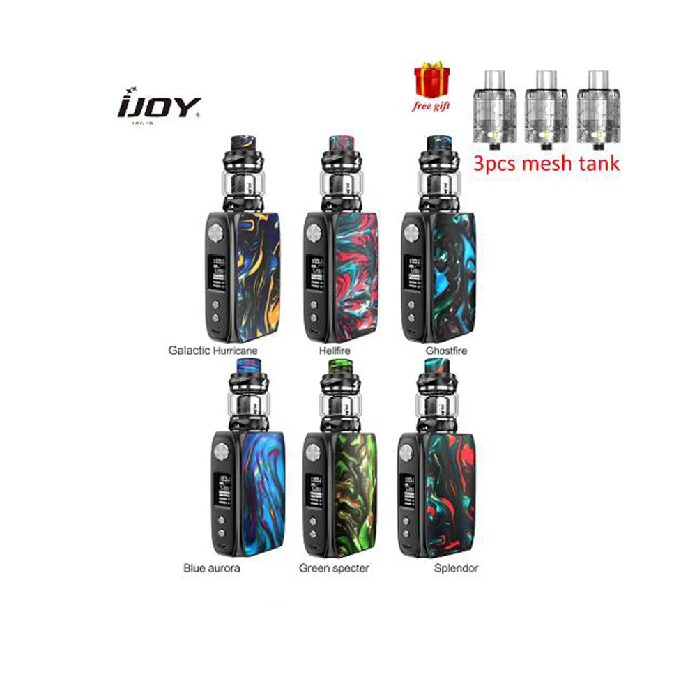 

Original IJoy Shogun Univ 180W TC Kit With 2ml/5.5ml Katana Tank Without 18650 battery Shogun Univ Box Mod E-cig Vape Full Kit