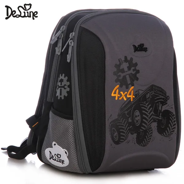 Delune, брендовый стиль, Детский 3D ортопедический Школьный рюкзак, для начальной школы 1-5 лет, школьные сумки для девочек и мальчиков, Mochila Infantil Bolsas - Цвет: 7-108
