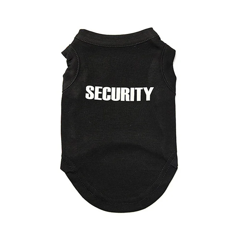 

New Design Puppy Cat Cool Pet Product Spring Summer Clothes Letter-printed Solid Color Cotton T-Shirt Vest Coat Apparel Costumes