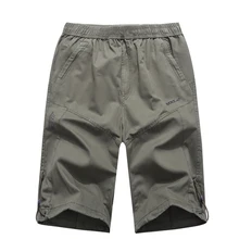 Новые летние Повседневное эластичный пояс Человек Шорты Котон высокое качество по колено Zwemshort Heren
