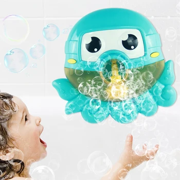 

Music Octopus Crab Bubble Blower Machine Electric Automatic Bubble Maker Kids Bath Outdoor Toys Bathroom Toys Christmas Gifts