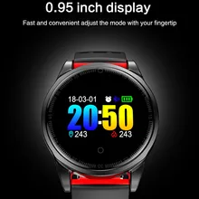 Несколько Фитнес режимы Упражнение Heart Rate Шагомер Смарт часы трекер шагомер светодиодный Сенсорный экран smartwatch