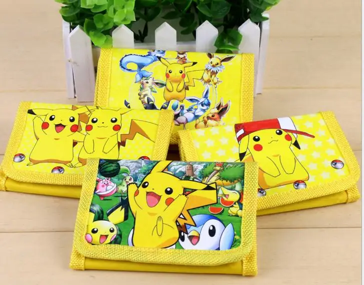 12 шт Покемон портмоне милые дети, с рисунком из мультфильма сумка для бумажника детей кошелек маленький вечерние подарок