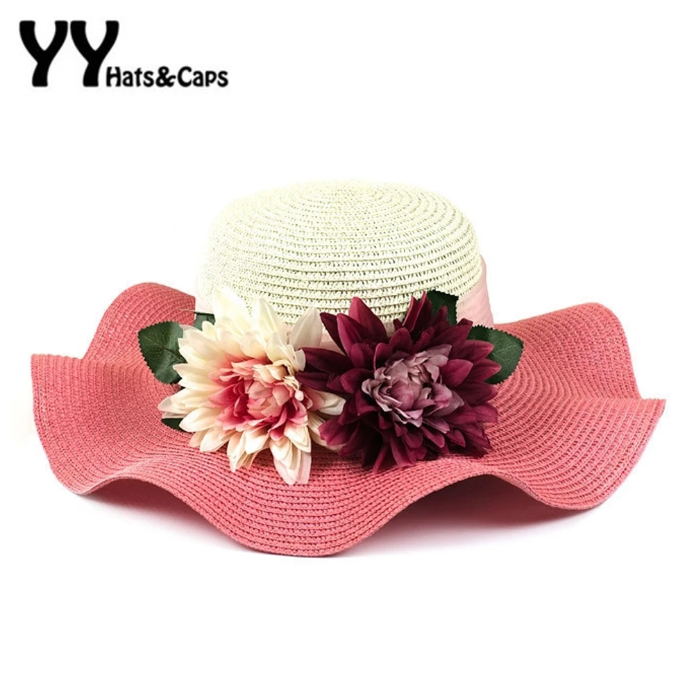 Кепка От Солнца Женская Складная Соломенная пляжная шапка с широкими полями и