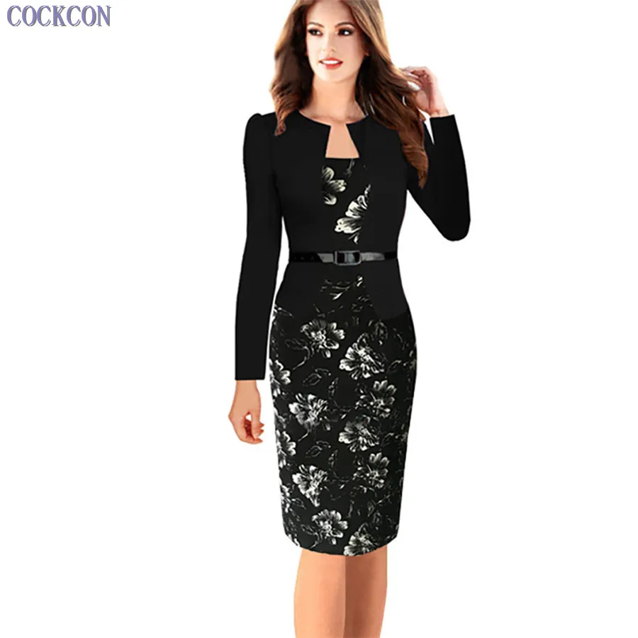 COCKCON Hot S 4XL One piece Faux font b Jacket b font Brief Elegant Patterns Work