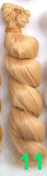 1 шт. 15 см x 100 см коричневый льняной кофе черный коричневый натуральный цвет высокая температура кудрявые волосы куклы парик для 1/3 1/4 1/6 BJD diy - Цвет: Color 11
