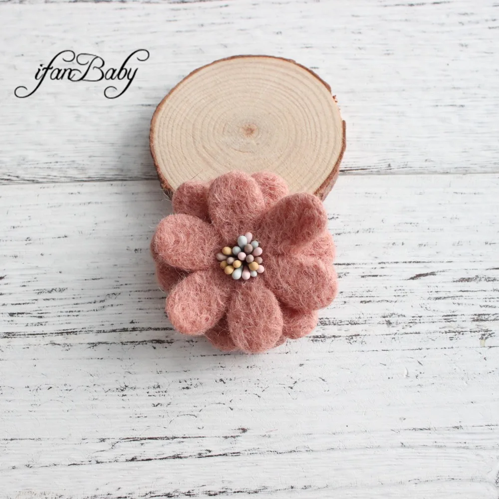Kids wool felt flower (8)