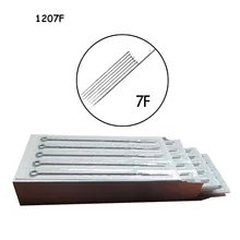 50 шт./лот 7F стерилизованные иглы для тату плоские 316 из нержавеющей стали для тату-труб татуировки ручки и машины аксессуары для татуировки