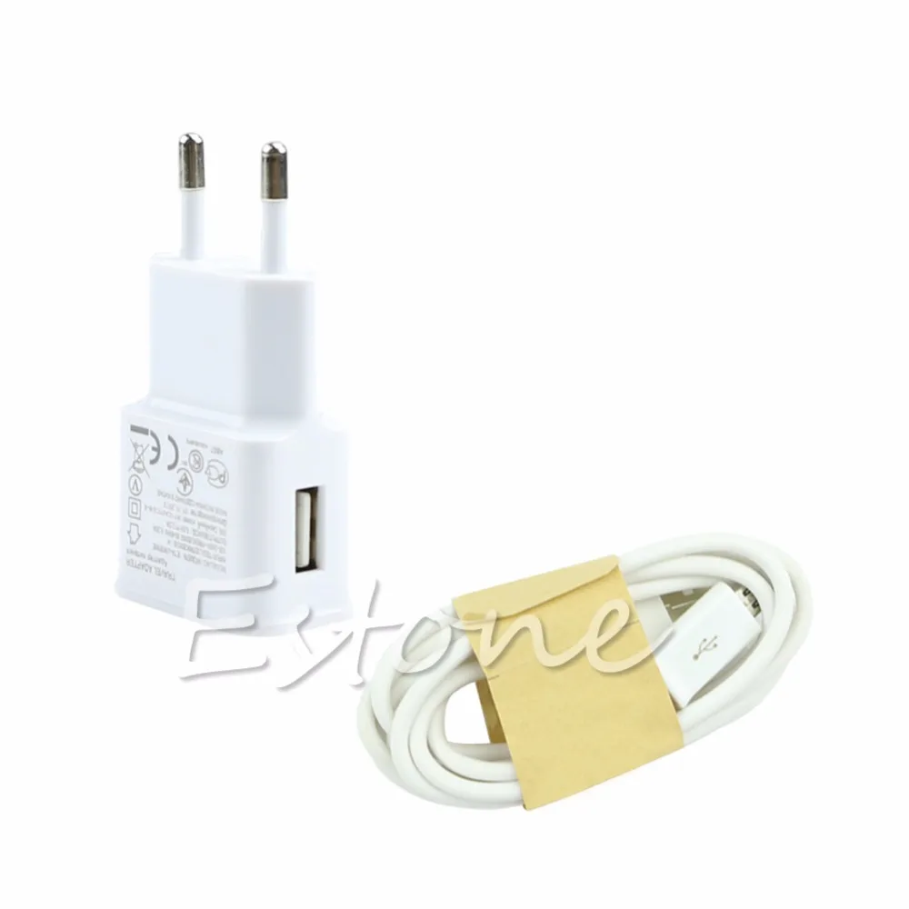 

High Quality EU Plug Micro USB Cable Wall Charger Adapter For Samsung Galaxy S4 S3 S2 Note 2