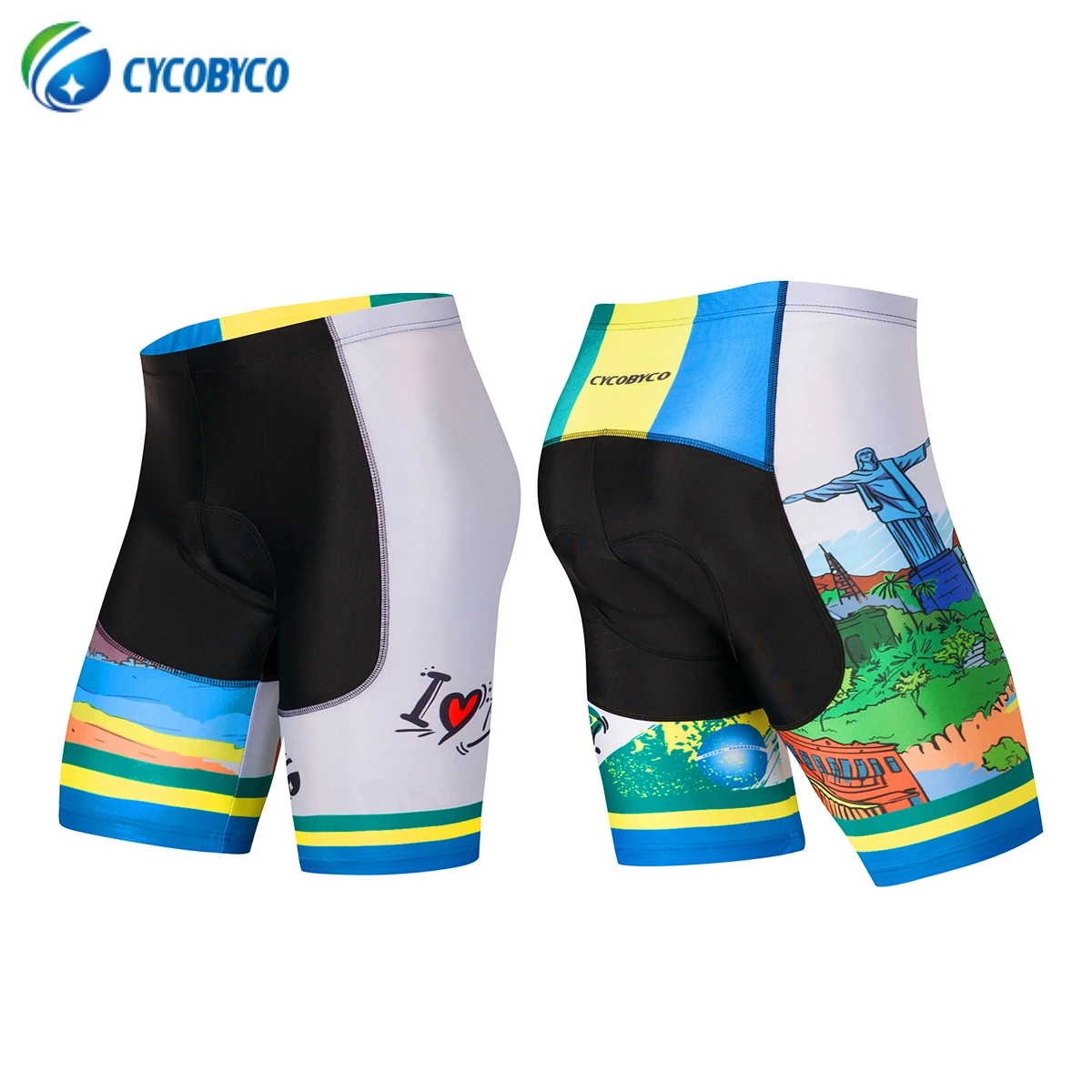 

Cycobyco 4D Padded Cycling Shorts Shockproof MTB Bicycle Road Bike Ropa Ciclismo Tights Spain,Italy,France,Brazil,USA Style