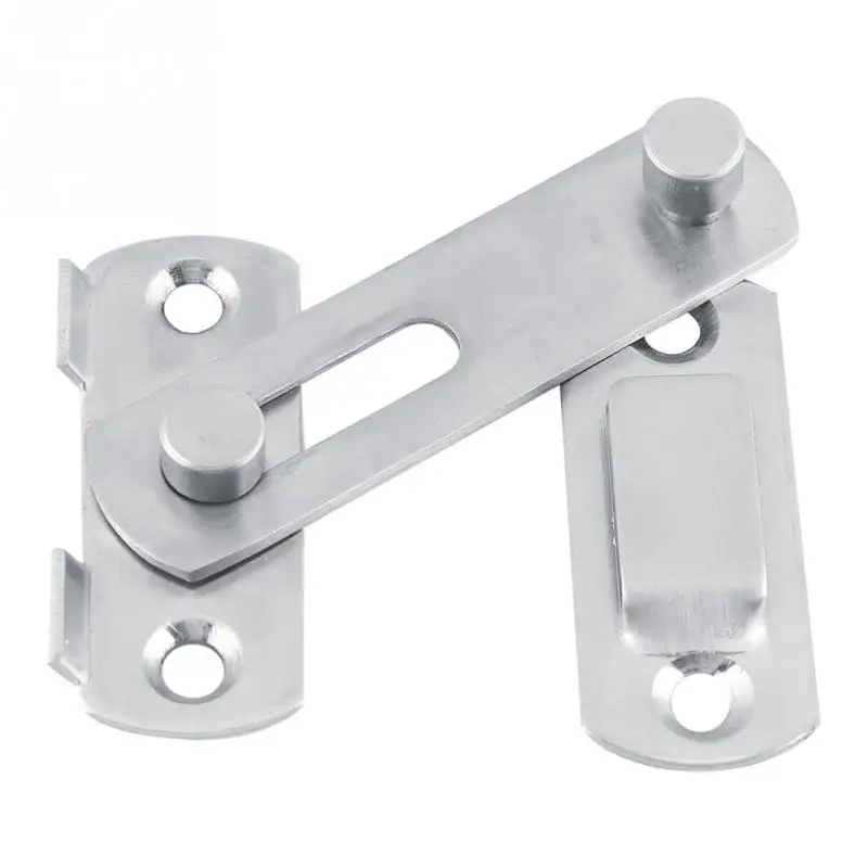 Stainless Steel Hasp Latch Lock Sliding Door for Window Cabinet Fitting Room Accessorries Alianthy Hasp Latch 
