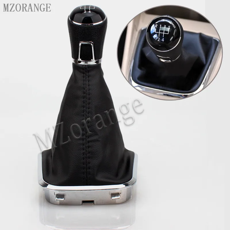 

MZORANGE 1 Piece 5 Speed Black MT Manual Gear Shift Knob Cover For VW for Jetta 5 6 for GOLF 6 VI for MK5 MK6 5KD 711 113 A