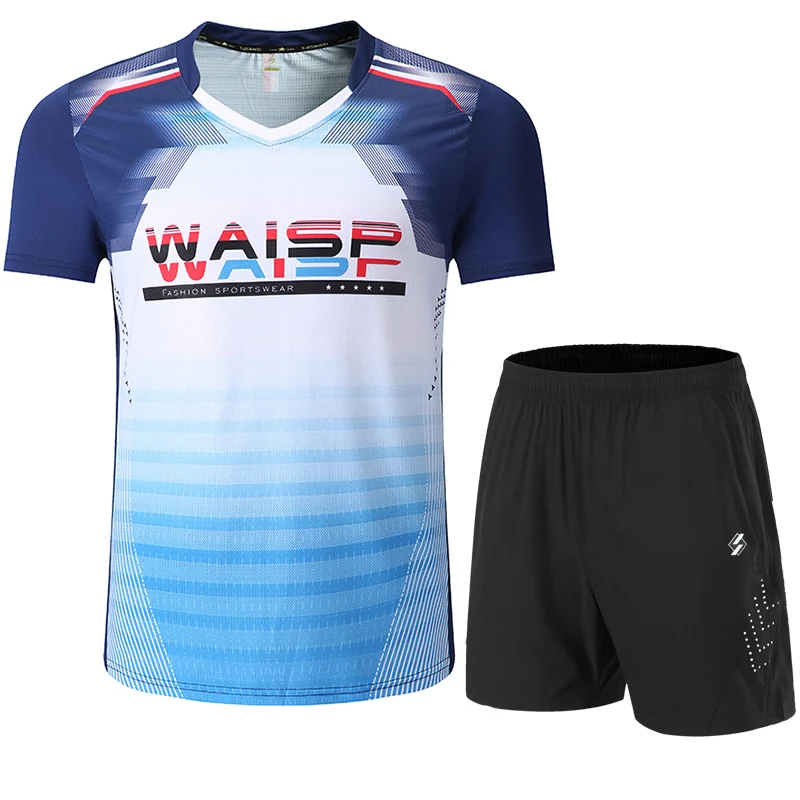 Free print Badminton sets Men Women   Badminton sets   sports  badminton clothes   Badminton shirt + shorts