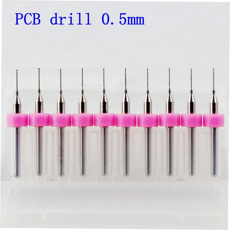10pcs 0.5mm Tungsten Steel PCB Carbide drill Bits Printed circuit board