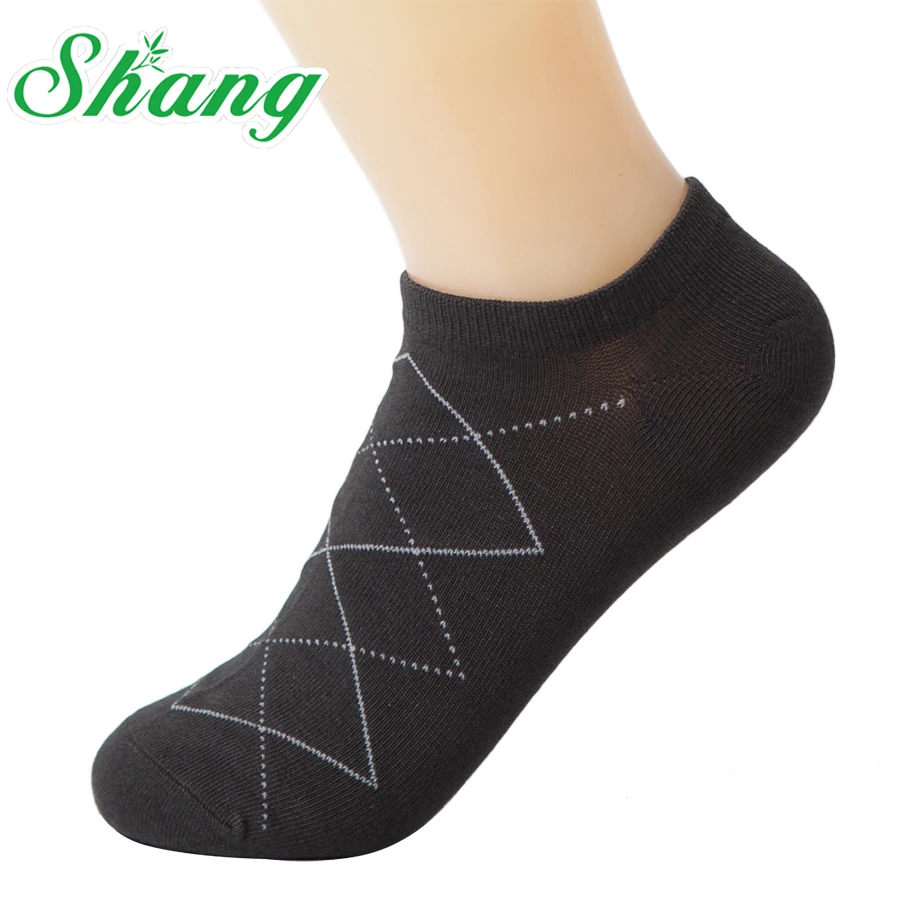 Bamboo Water Shang Для мужчин носки из бамбукового волокна из дышащего материала Носки алмазной мужские носки 5 пар/упак. LQ-35