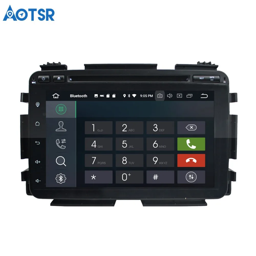 Автомобильный DVD плеер Aotsr Android 8 0 7 1 GPS навигация для Honda HRV 2015 VEZEL мультимедийный