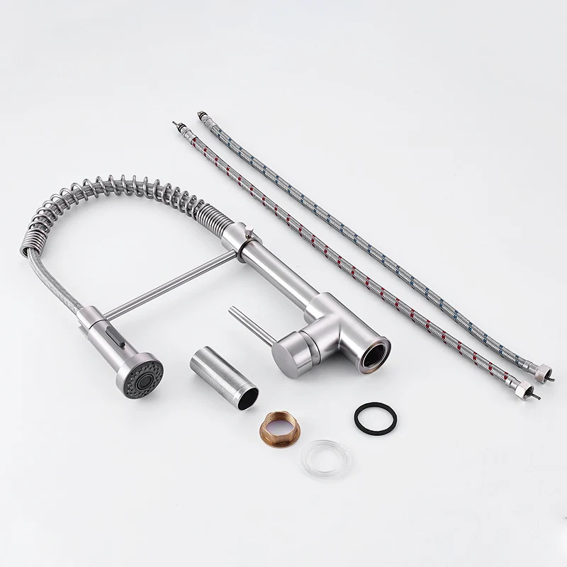 Fapully Kitchen Faucet Spring Pull Out Sprayer Dual Spout Single Handle Mixer Tap Sink Faucet 360 Rotation Kitchen Faucets 189 Fapully Kitchen Faucet Spring Pull Out Sprayer Dual Spout Single Handle Mixer Tap Sink Faucet 360 Rotation Kitchen Faucets 189