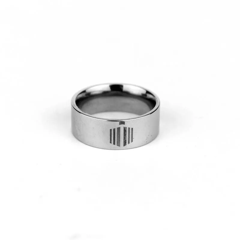 RJ Fashion Film High Quality Doctor Who Stainless Steel Ring Dr Mysterious Series Size in7-10 Rings For Women Men Gift |