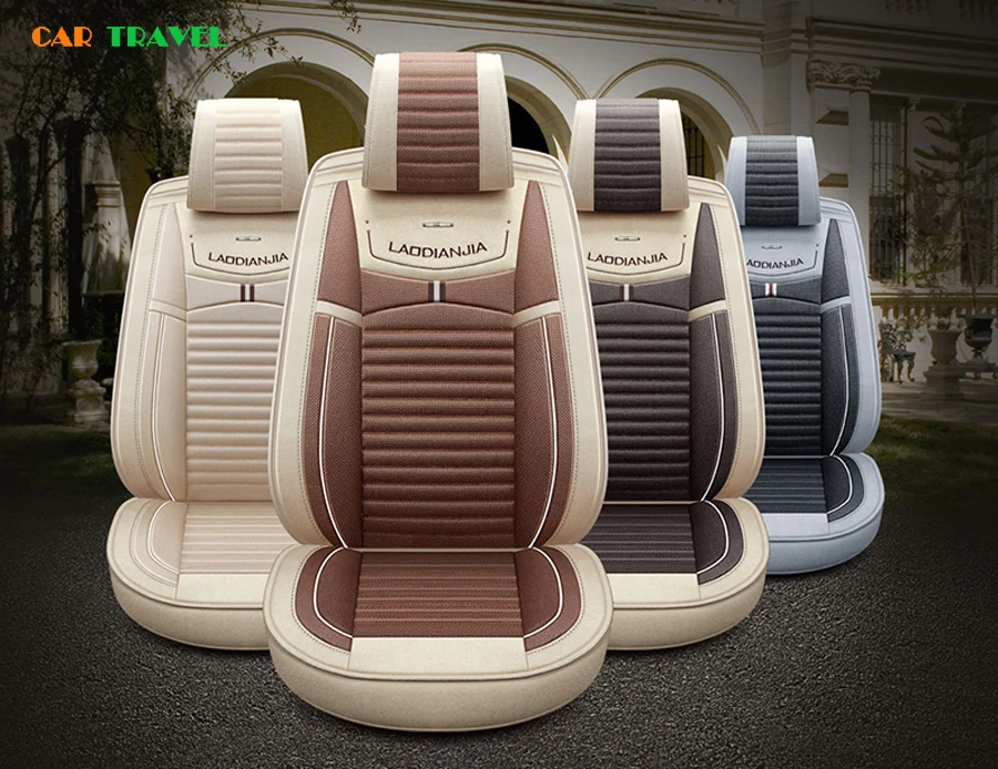 Чехол для автомобильного сиденья, льняная универсальная подушка для сидения, автомобильный стиль для Mercedes Benz, все модели A160 180 B200 c200 c300 E class GLA GLE S600