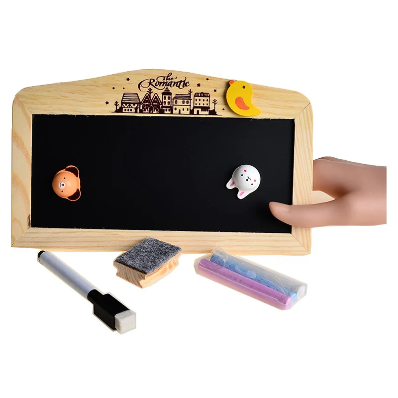 Small Message Board Blackboard Whiteboard Double Sides with