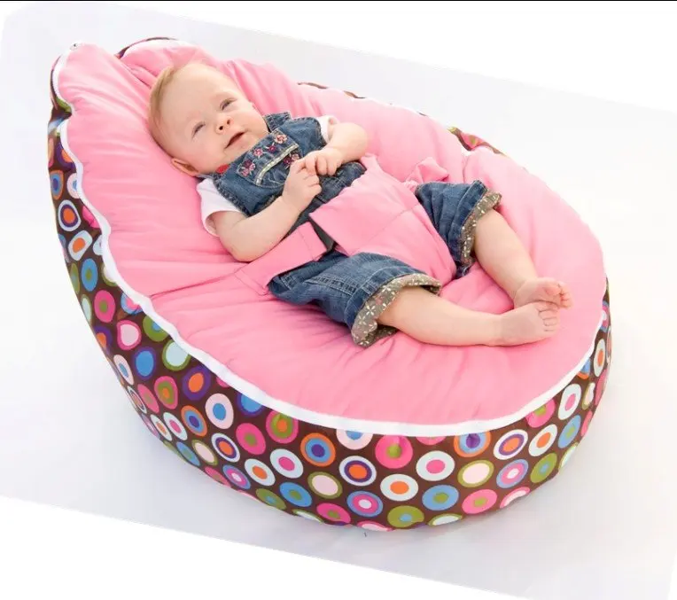

Free shipping disco convertible baby beanbag chair, two tops baby beanbags cover only