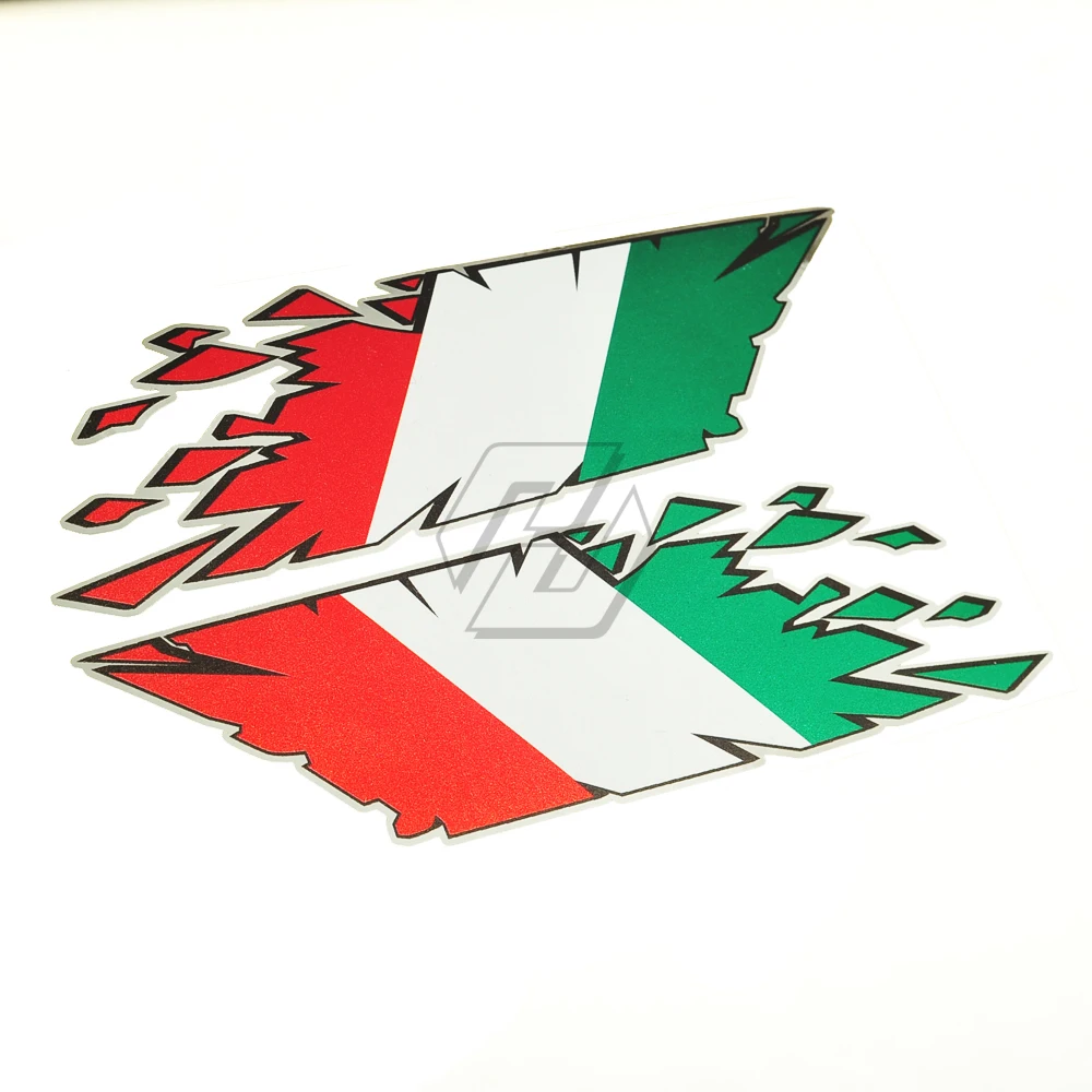 Наклейки на бак мотоцикла итальянский флаг "rip" стиль стикер с изображением Италии для мотоцикла тела автомобиля наклейки