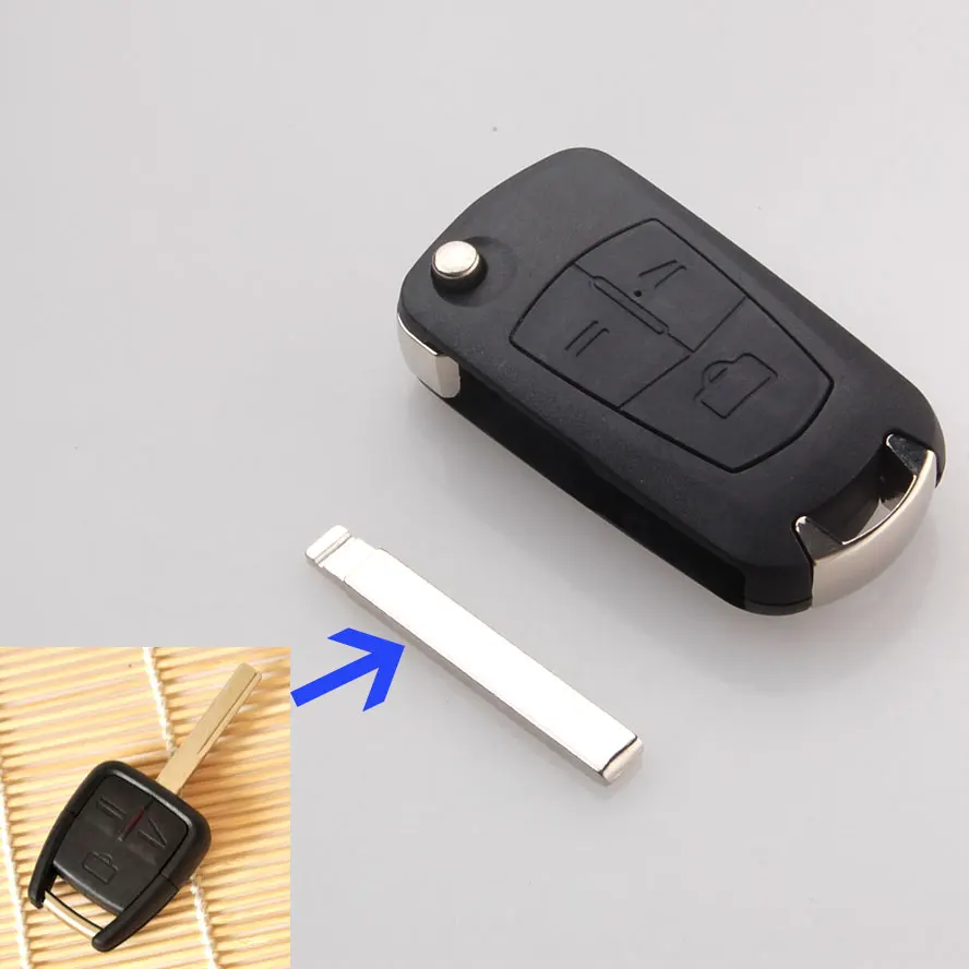 

BBQ@FUKA 3 Buttons Car Flip Remote Key Shell Case Cover Holder for Opel Agile Vectra Novo Montana Corsa Fob