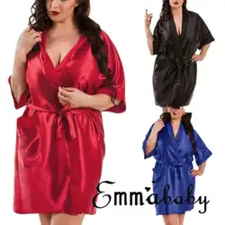 Для женщин женские летние кружевные повязки Ночные сорочки ночную рубашку женственная шелковая ночная сорочка атласная Ночное белье