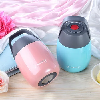 

Child Thermal Lunch Box for Kids Food Thermos Container Thermos for Soup Big Mouth Stainless Steel 450ml 6-12 Hours
