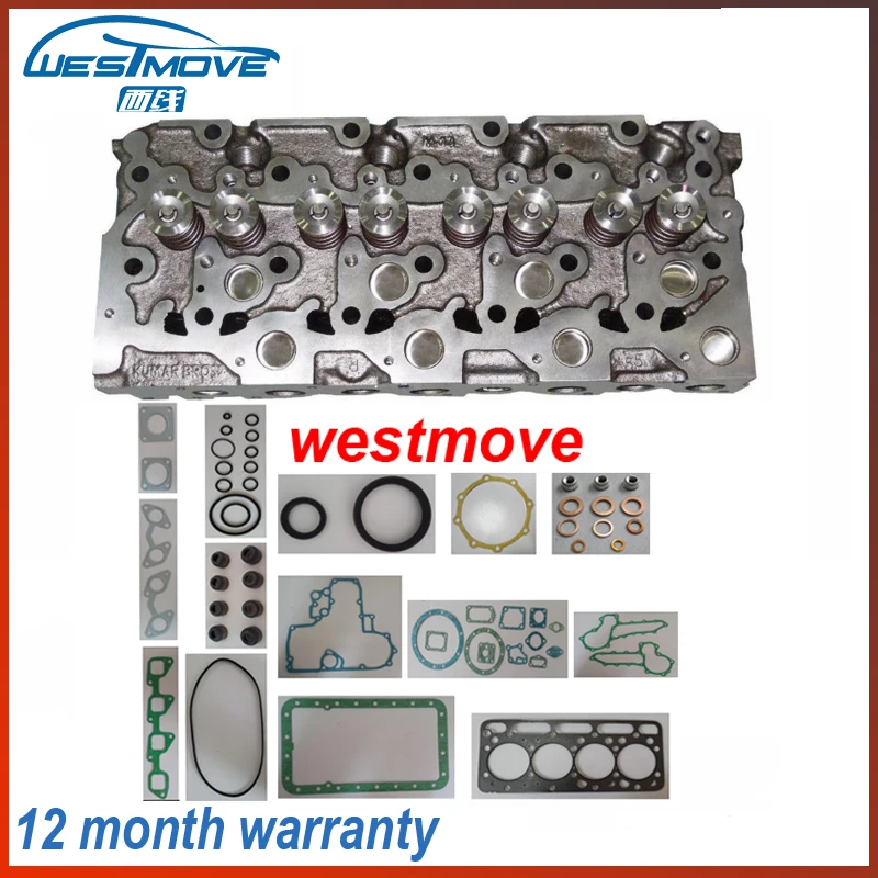 complete cylinder head assembly ASSY for Kubota ENGINE : V2403 V2203 + FULL engine gasket complete cylinder head assembly ASSY for Kubota ENGINE : V2403 V2203 + FULL engine gasket