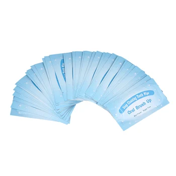 

50Pcs Teeth Whitening Finger Teeth Wipes Deep Cleaning Teeth Brush Ups Wipes Dental Clean Wipes for Oral Hygiene Care Tool