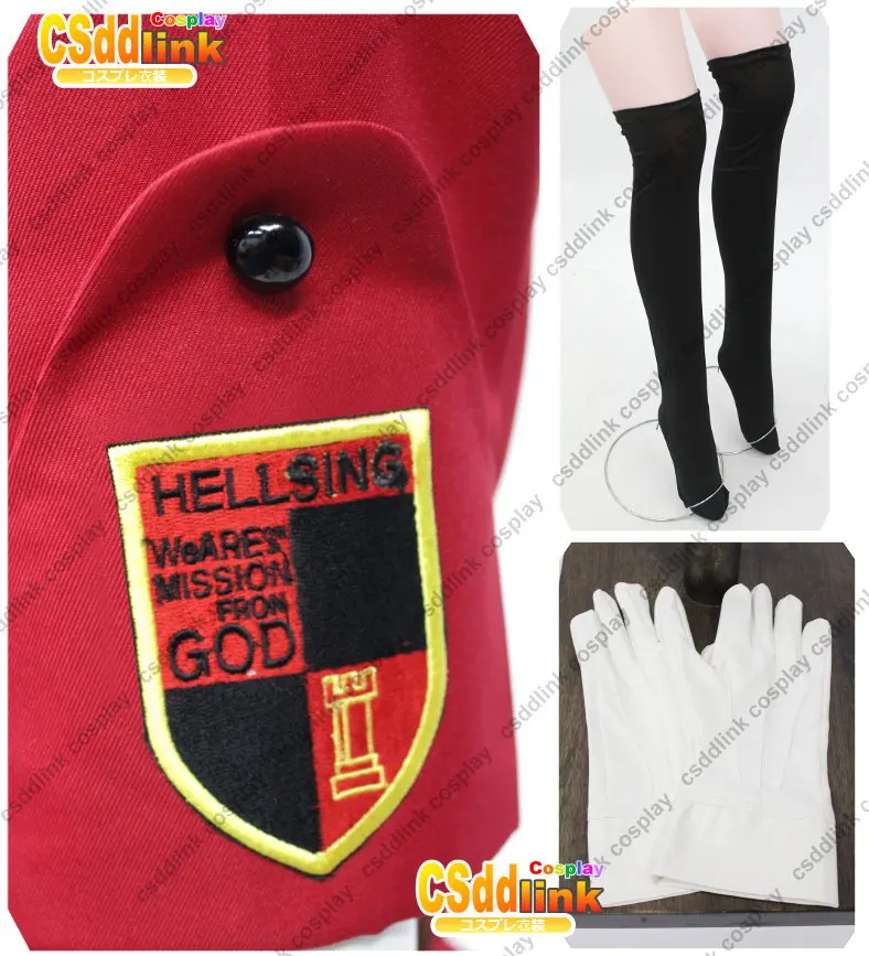 Hellsing Ultimate Victoria Seras Cosplay Costume Ver.Red Any Size