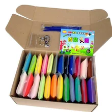 24 Цвета DIY Super Light глина мягкая глина Playdough набор инструментов слизь пушистый глины детские игрушки для разведки
