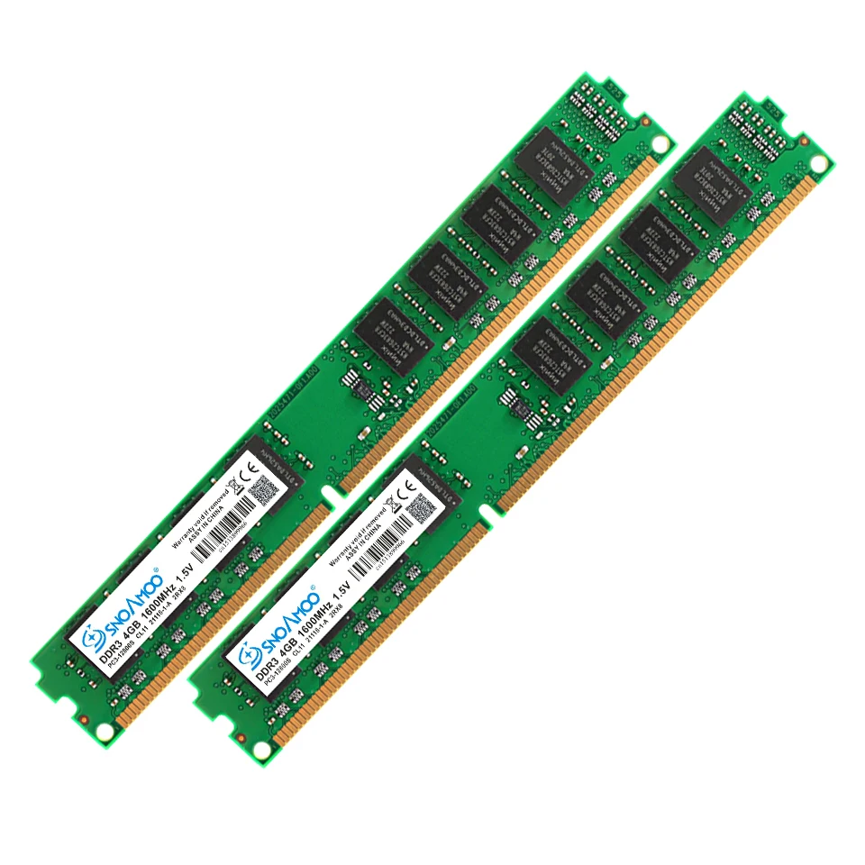 SNOAMOO компьютер ram DDR3 8 Гб 1333 МГц 240pin CL9-CL11 4G 2G 1600 МГц для AMD Intel DIMM Настольный ПК Память пожизненная Гарантия