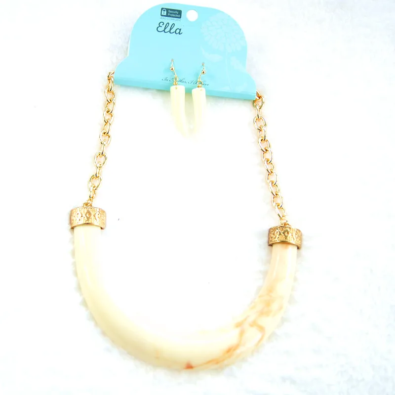 The new atmospheric textured resin necklace earrings C1-858 | Украшения и аксессуары