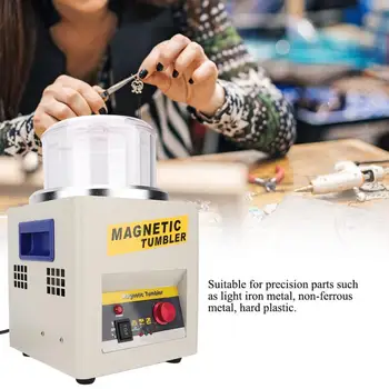 

Pro 2000RPM Magnetic Tumbler Jewelry Polisher Deburring Polishing Finisher Machine Jewelry Processing Making Tool for Jeweler b