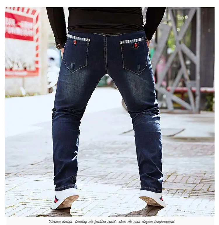 Бесплатная доставка Большие размеры 7xl 8xl Размер 28-50 плюс размер длинные брюки свободные брюки джинсы Военная Мужская одежда мужские прямые