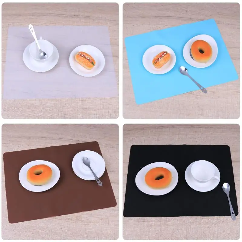 Waterproof 30*40cm Silicone Place Mats Meal Pad Baking Food Mats Heat Resistant Non Slip Table