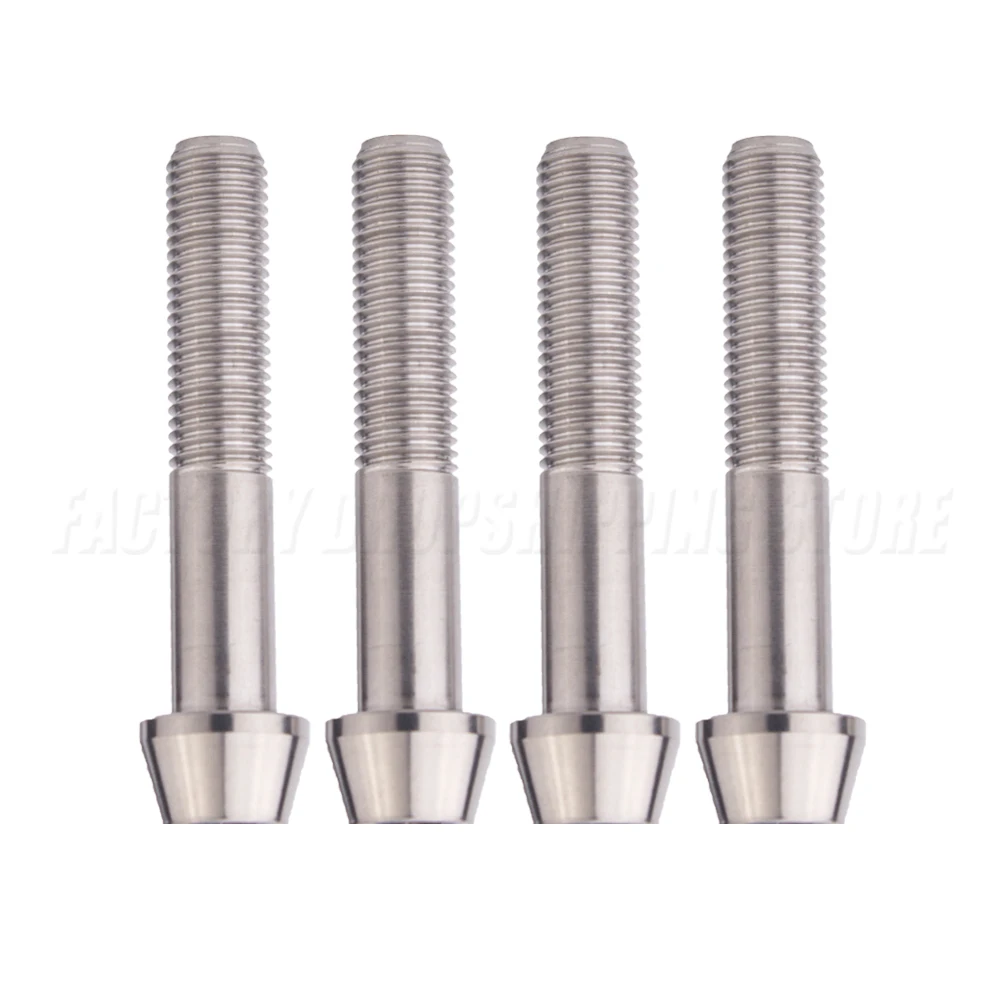 Ti M10 x 60 مللي متر P1.25 تفتق رئيس التيتانيوم البراغي دوكاتي الجبهة الفرامل الفرجار دراجة نارية الترباس المسمار دراجة أجزاء 4 قطعة/المجموعة